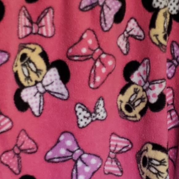 Disney Minnie Mouse pajama bottoms pink size Medium juniors - Picture 4 of 10